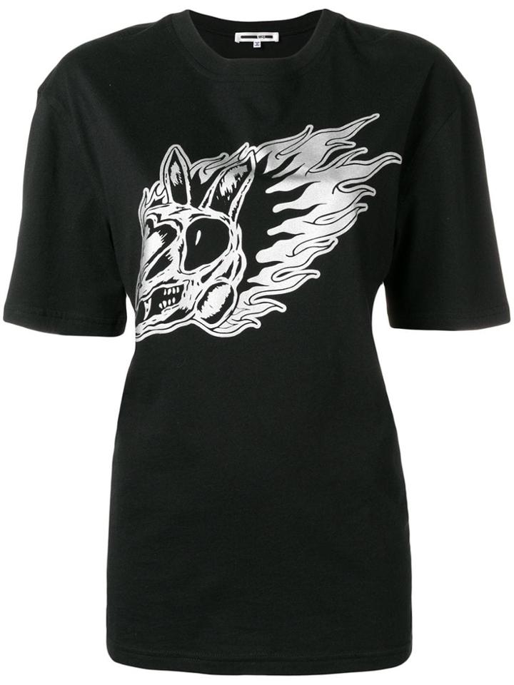 Mcq Alexander Mcqueen Bunny Skull T-shirt - Black