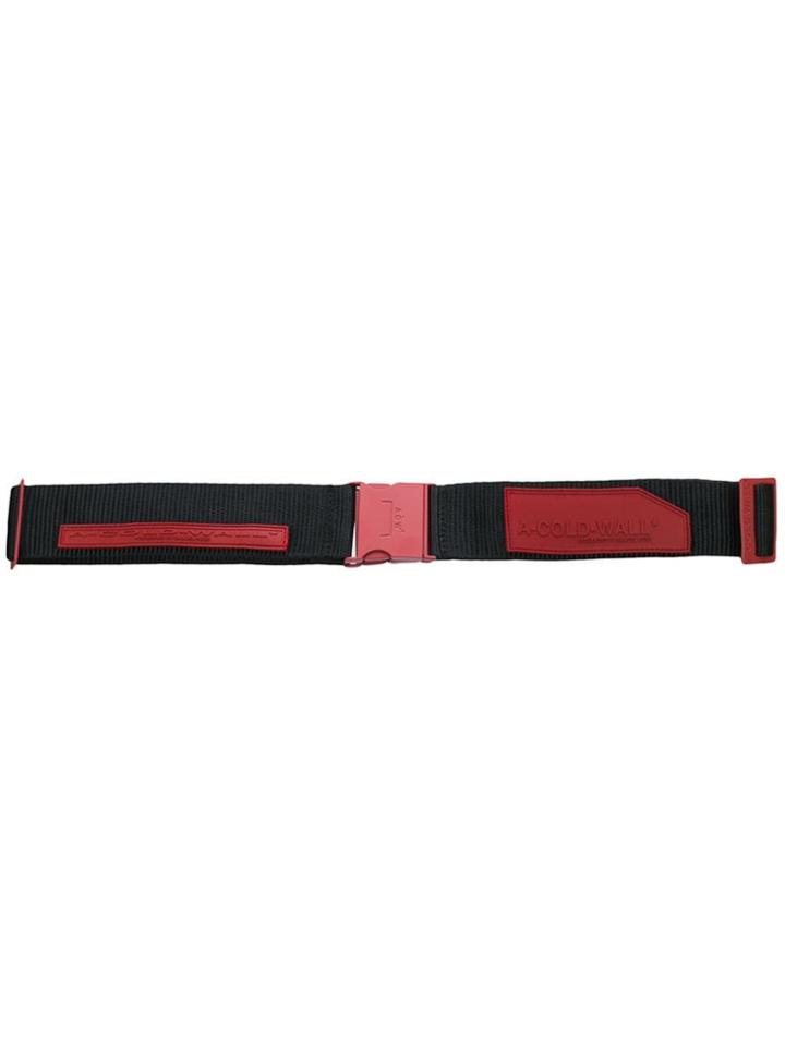 A-cold-wall* Industrial Belt With Patches - Black