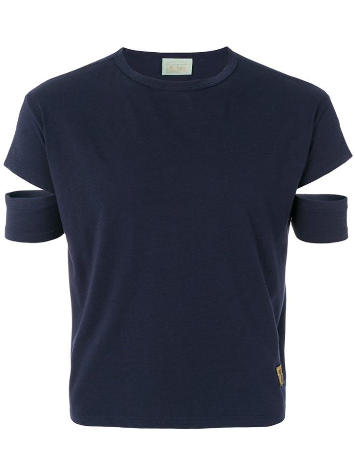 Aries Cut-out T-shirt - Blue