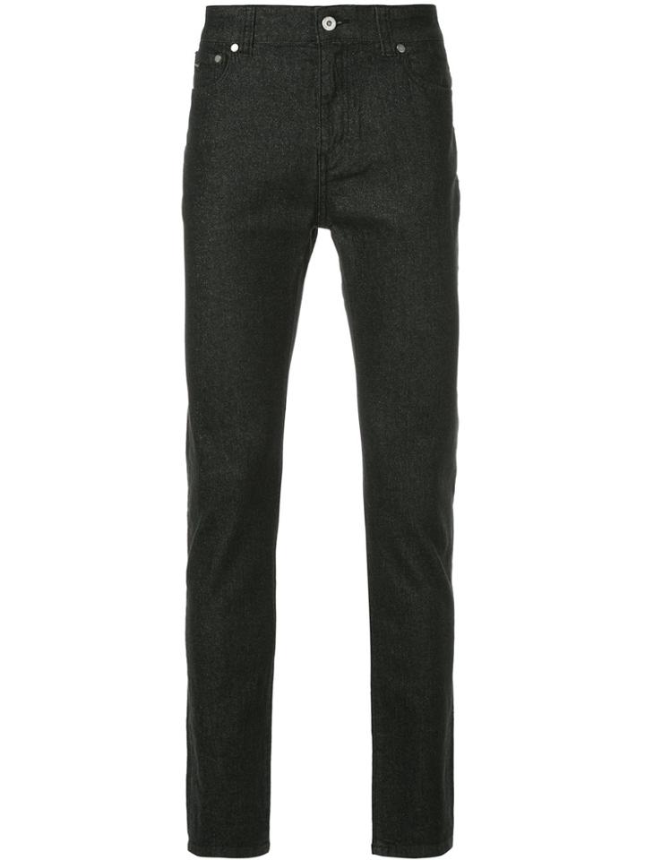 Loveless Chambray Skinny Jeans - Black