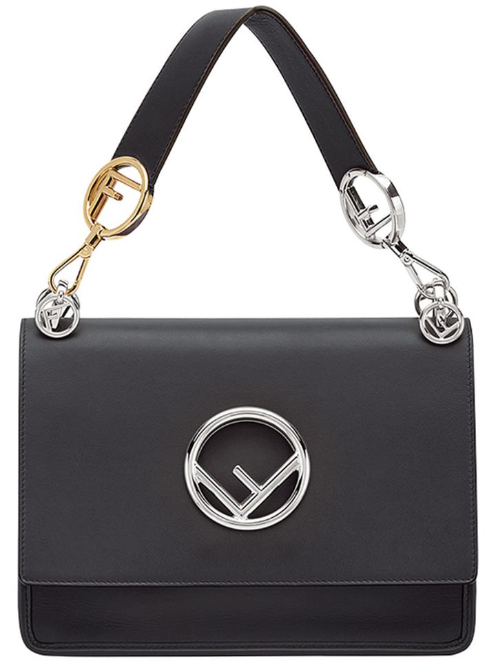 Fendi Black Kan I F Handbag