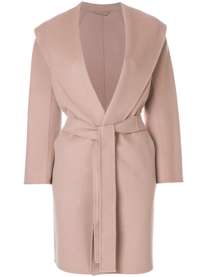 's Max Mara Belted Coat - Nude & Neutrals