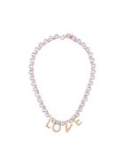 Ca & Lou Made To Measure Love Necklace - Pink & Purple