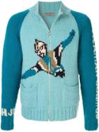 Yohji Yamamoto Pre-owned Ultraman Intarsia Sweater - Blue