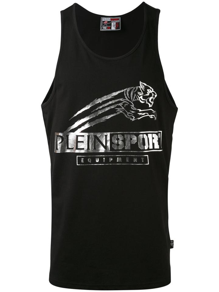 Plein Sport Logo Print Vest - Black