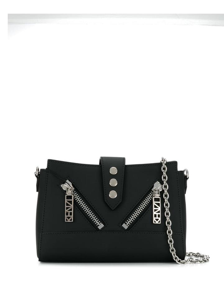 Kenzo Zipped Pocket Crossbody Bag - Black