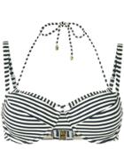 Marlies Dekkers Holi Vintage Striped Double-strap Bikini Top - Blue