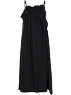 3.1 Phillip Lim Ruffled Deconstructed Dress, Women's, Size: 2, Black, Silk