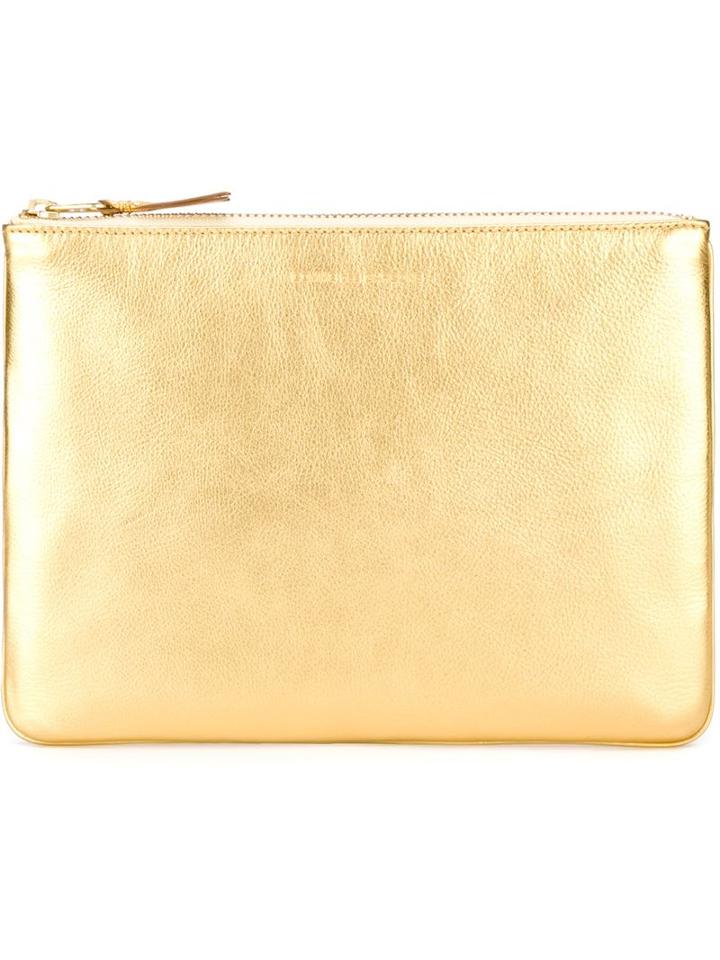 Comme Des Garçons Wallet 'gold' Pouch