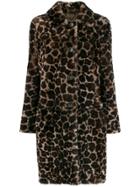 Desa 1972 Leopard Print Coat - Neutrals