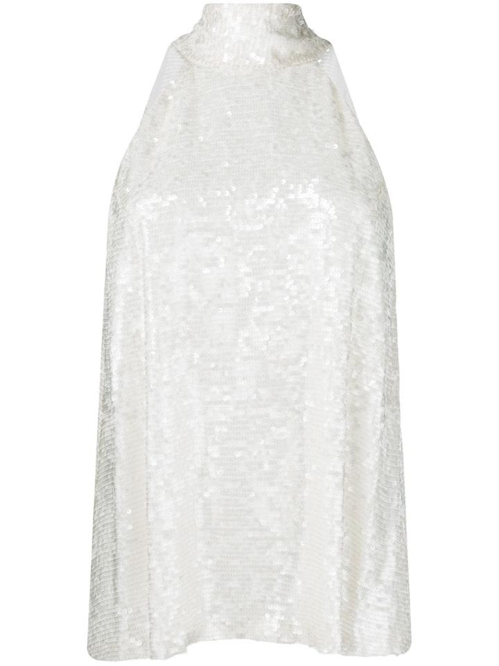 Galvan Sash Evening Dress - Neutrals