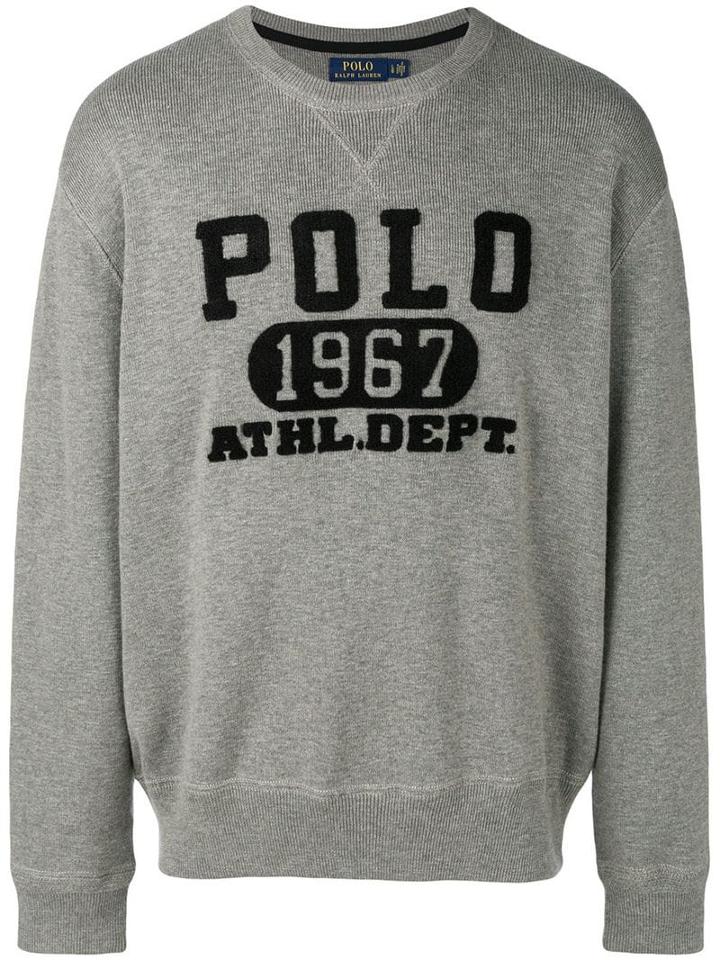 Polo Ralph Lauren Textured Logo Sweatshirt - Grey
