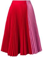 Calvin Klein 205w39nyc Pleated Midi Skirt - Red