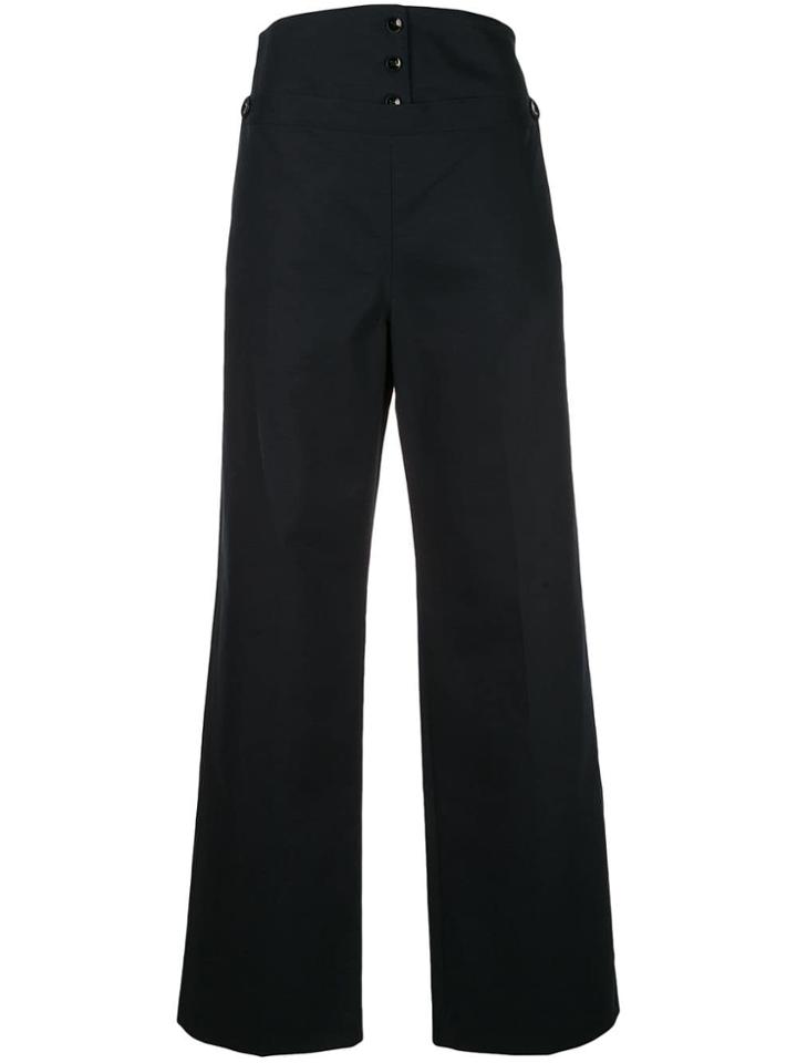 Jil Sander High-waist Wide Leg Trousers - Blue
