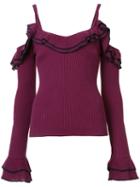 Zac Zac Posen - 'laguna' Sweater - Women - Cotton - Xs, Red, Cotton