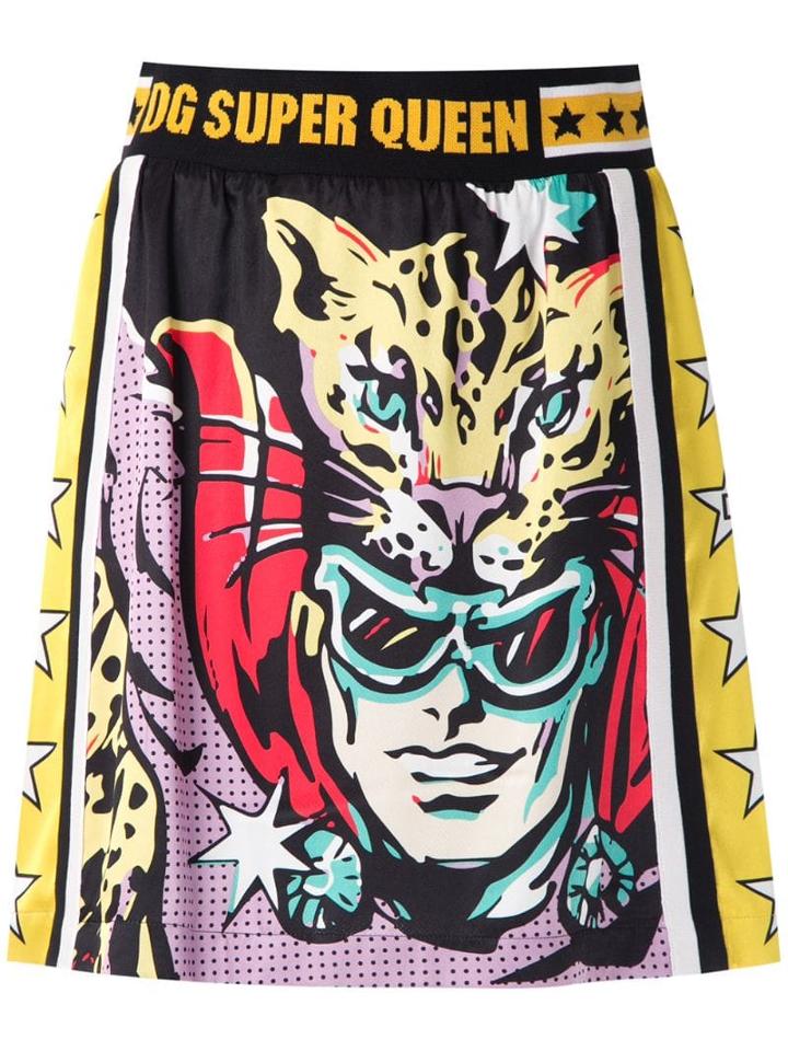 Dolce & Gabbana Super Queen Printed Skirt - Multicolour