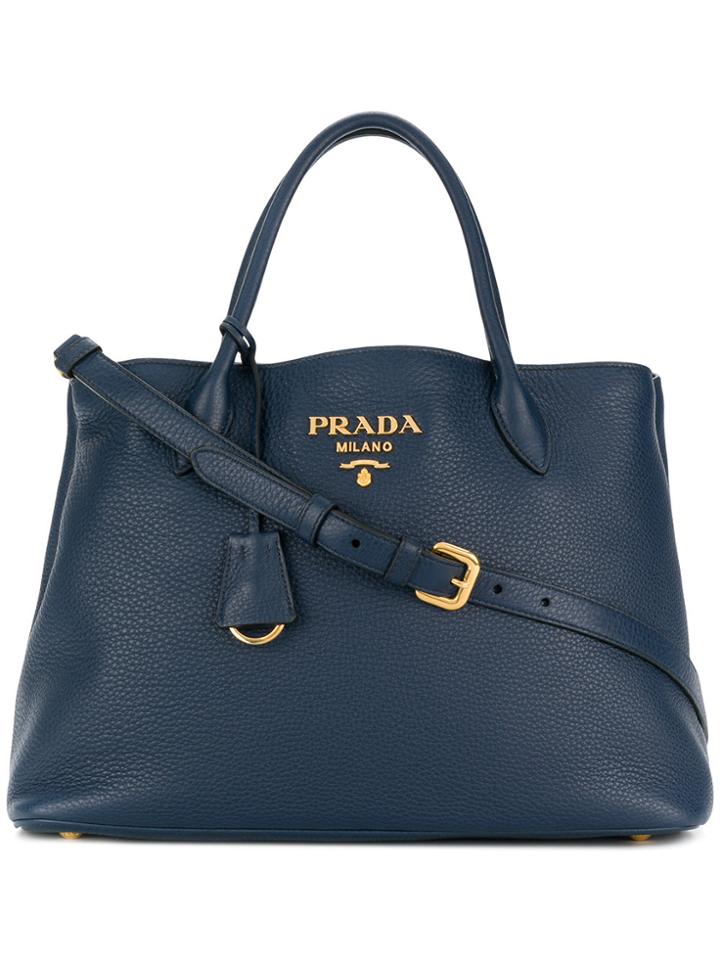Prada Cameo Tote - Blue