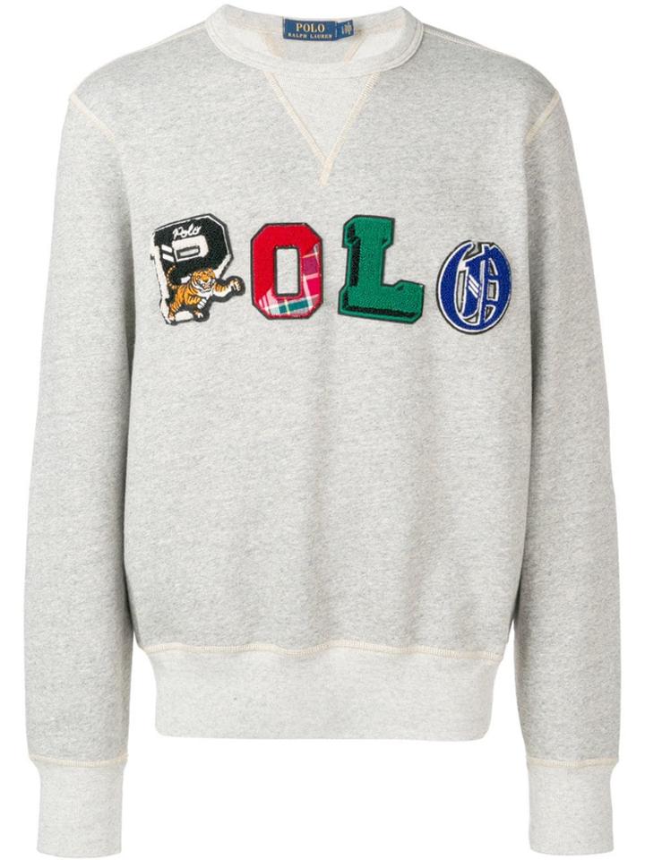 Polo Ralph Lauren Embroidered Jersey Sweater - Grey