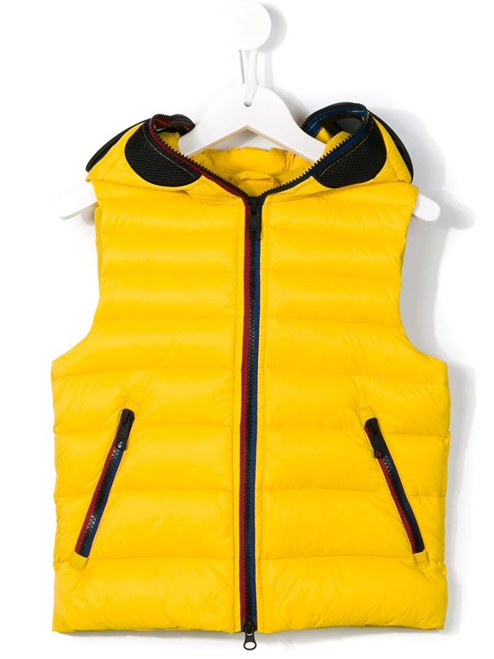 Ai Riders On The Storm Kids Masked Padded Gilet, Toddler Girl's, Size: 2 Yrs, Yellow/orange