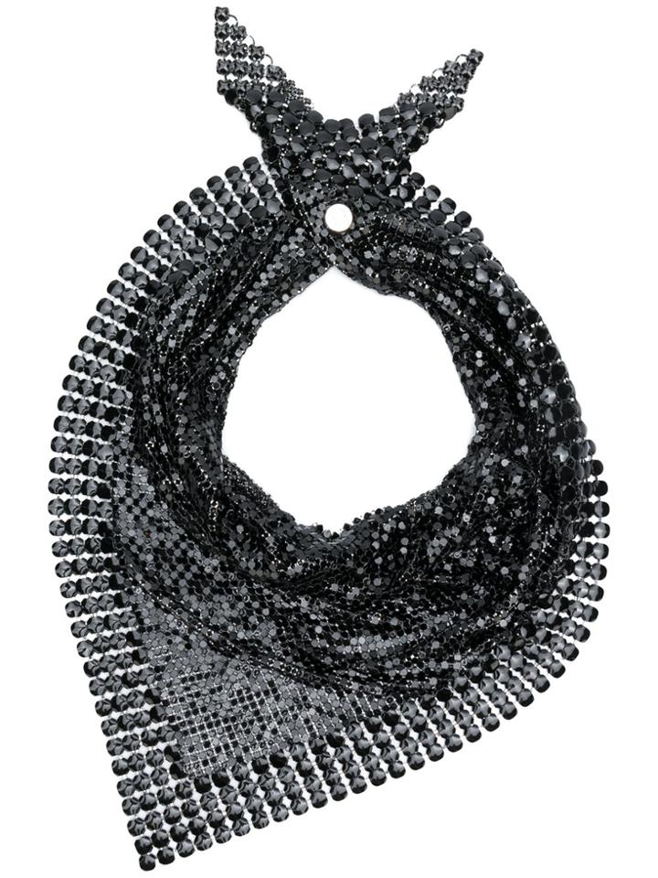 Paco Rabanne Chain Link Handkerchief - Black