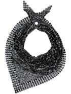 Paco Rabanne Chain Link Handkerchief - Black