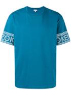 Kenzo Blue Logo Sleeve T Shirt