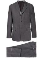 Comme Des Garçons Vintage Pinstriped Distressed Two-piece Suit - Grey