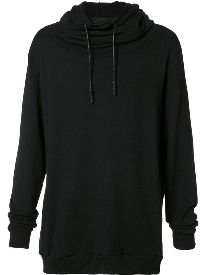 Private Stock Twirled Neck Hoodie - Black