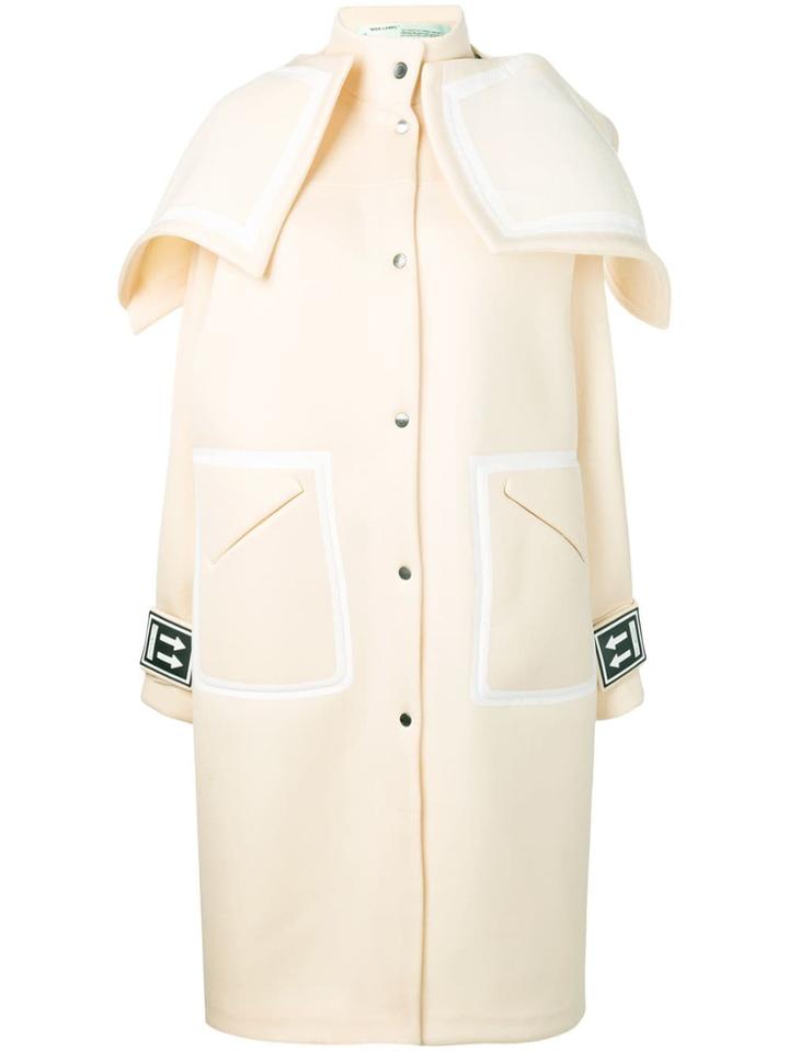 Off-white Long K-way Coat - Neutrals