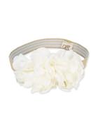Caffe' D'orzo Floral Embellished Head Band - White