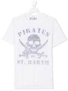 Mc2 Saint Barth Kids Teen Pirate Skull T-shirt - White