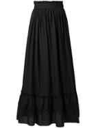 Wandering Boho Maxi Skirt - Black