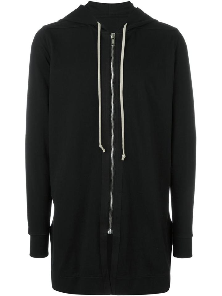 Rick Owens Oversized Hoodie, Men's, Size: Medium, Black, Cotton