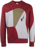 Kenzo Panelled Sweatshirt, Men's, Size: Xl, Red, Cotton