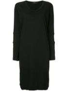 Bassike Round Neck Dress - Black