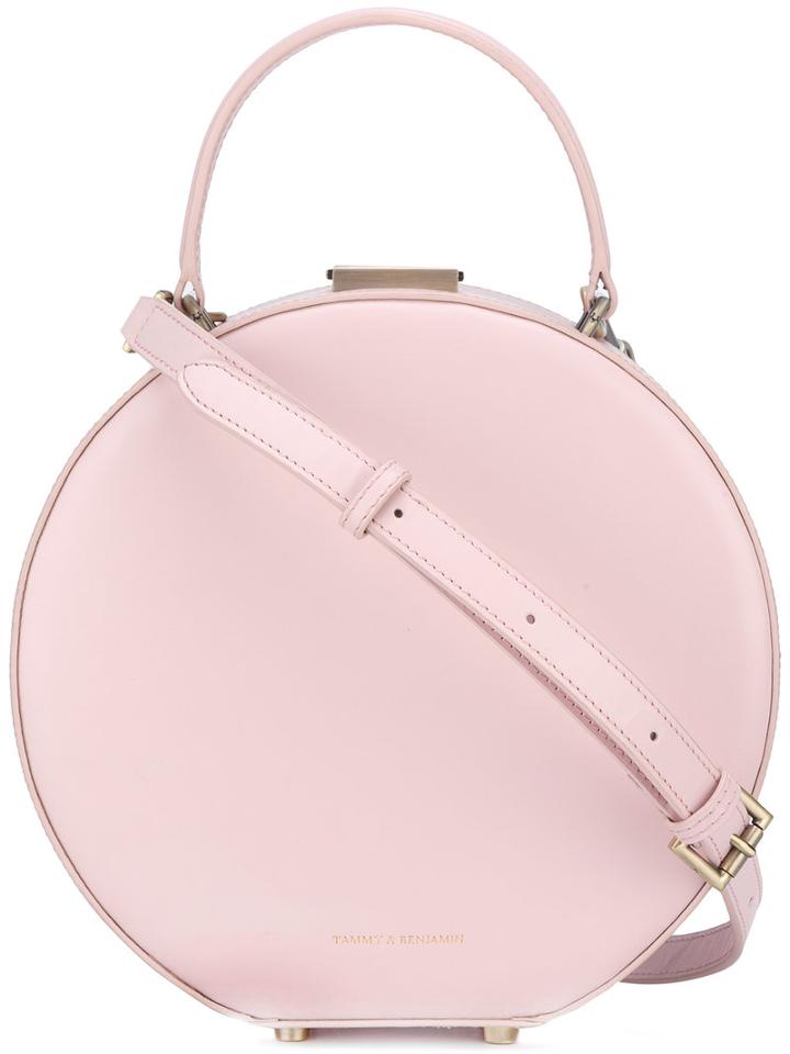 Tammy & Benjamin Hatbox Tote, Women's, Pink/purple, Leather