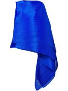 Pleats Please By Issey Miyake Pleated Wrap Scarf - Blue