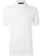 Dolce & Gabbana Embroidered Crown Polo Shirt, Men's, Size: 54, White, Cotton