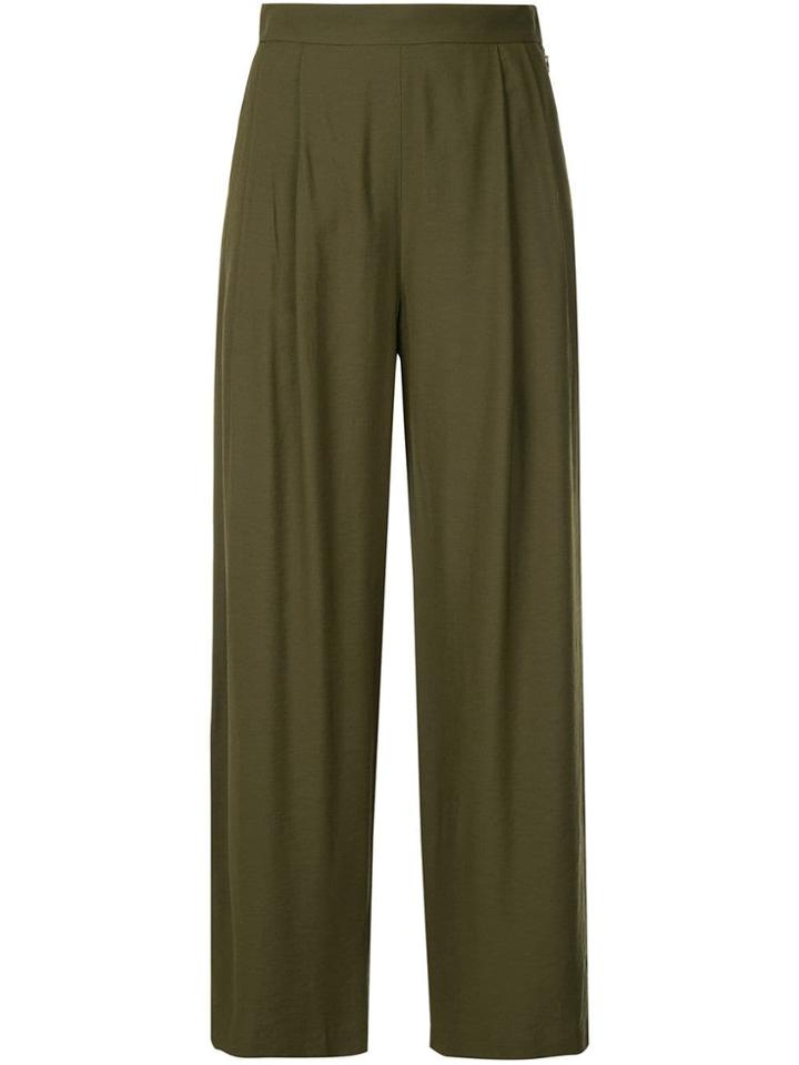 H Beauty & Youth High-waist Flared Trousers - Green