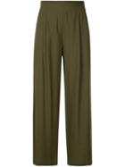 H Beauty & Youth High-waist Flared Trousers - Green