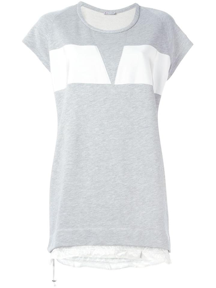 Moncler Short Sweater Dress, Women's, Size: S, Grey, Cotton/polyamide