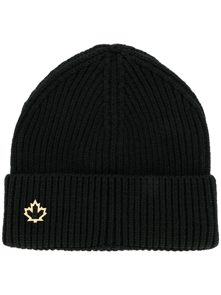 Dsquared2 Logo Plaque Beanie - Black