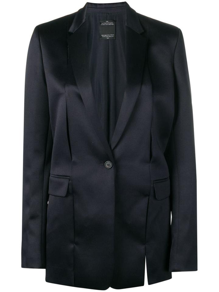 Rokh Slit Back Blazer - Blue