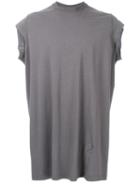 Rick Owens Drkshdw Cropped Sleeve T-shirt, Men's, Grey, Cotton