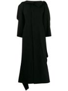 Yohji Yamamoto Triangle Oversized Coat - Black
