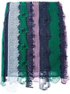 Versace Embroidered Patchwork Mini Skirt, Women's, Size: 38, Green, Silk