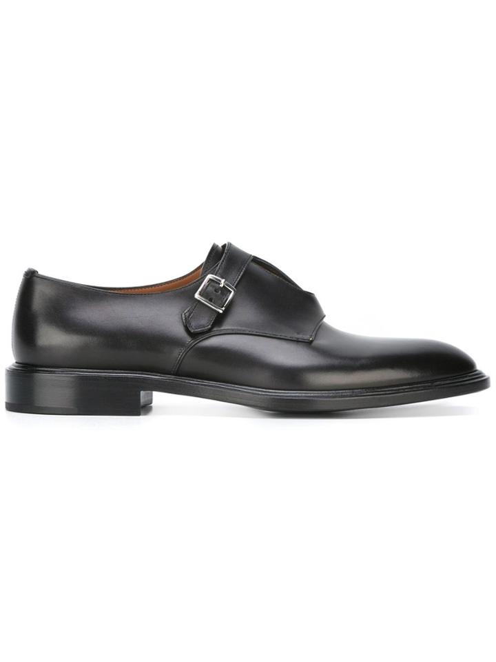 Givenchy Double Buckle Monk Strap Shoes - Black