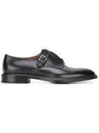 Givenchy Double Buckle Monk Strap Shoes - Black