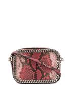 Casadei Snakeskin Print Shoulder Bag - Pink