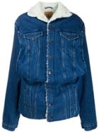 Y/project Oversized Denim Jacket - Blue